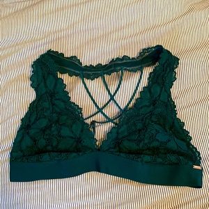 Emerald Green PINK Brand Halter Bralette